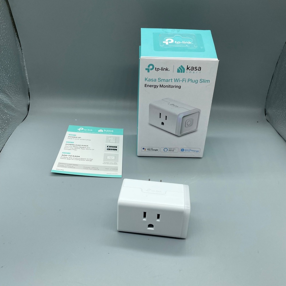 TP-Link Kasa Smart Wi-Fi Plug Slim Energy Monitoring White KP115 Smart Home